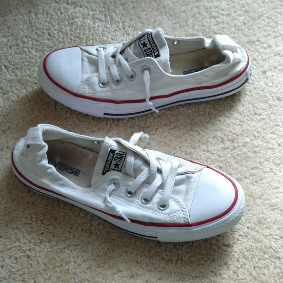 Converse Shoes - White Low Top Converse Sneakers
